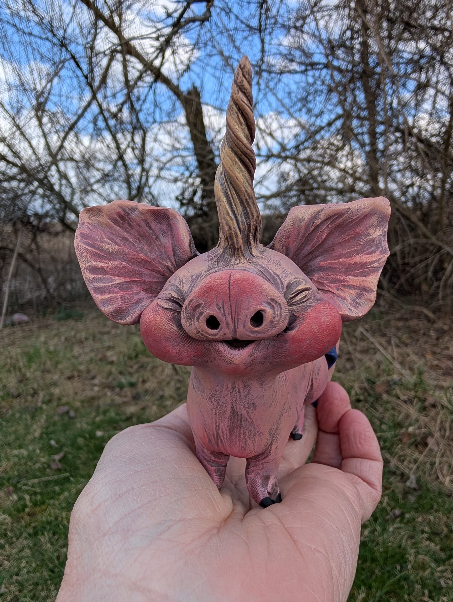 One of a kind fairy pig!