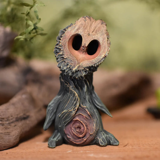 Small walnut faced tree spirit